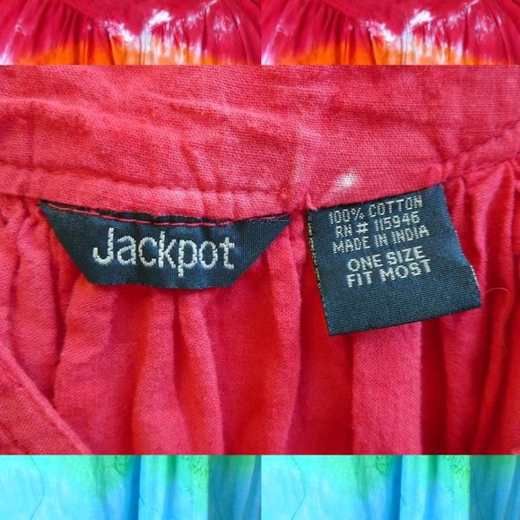 Jackpot Custom Tie Dye Festival Dress One Size - Picture 7 of 7